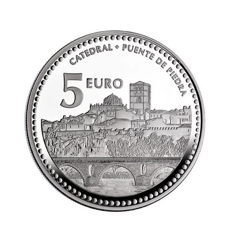 2012. Capitales provincia. 5 euros "Zamora"