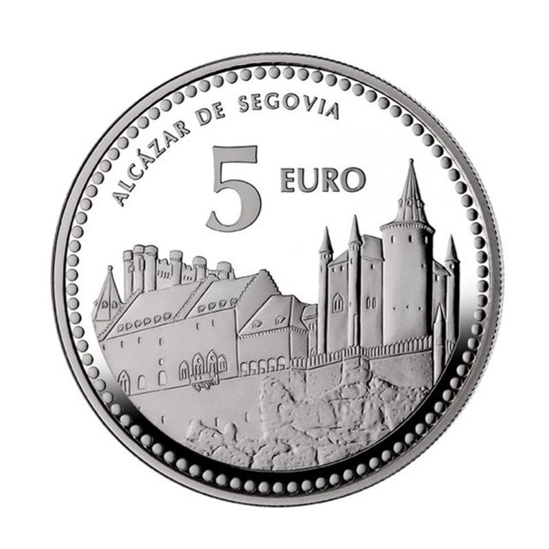 2012. Capitales provincia. 5 euros "Segovia"