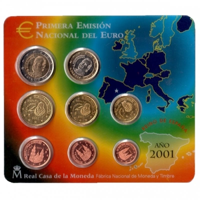 2001. Cartera euros España