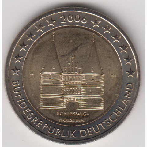 2006. 2 Euros Alemania D-Munich "Schleswig-Holstein"