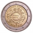 2012. 2 Euros Grecia "X Aniversario"