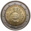 2012. 2 Euros Italia "X Aniversario"