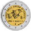2011. 2 Euros Italia "Unificación"
