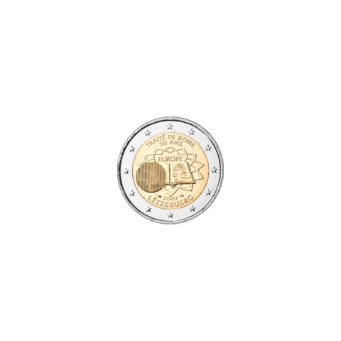 2007. 2 Euros Luxemburgo "Tratado de Roma"