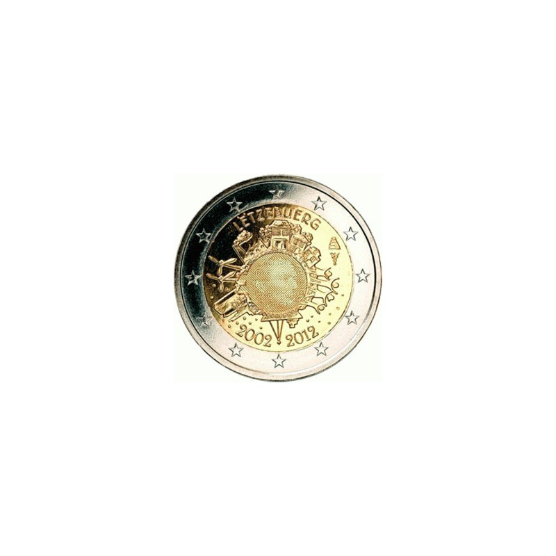 2012. 2 Euros Luxemburgo "X Aniversario"