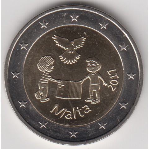 2017. 2 Euros Malta "Niños"