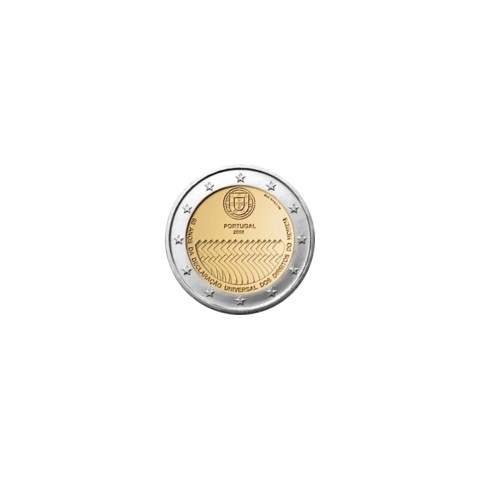 2008. 2 Euros Portugal "Derechos Humanos"