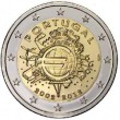 2012. 2 Euros Portugal "X Aniversario"