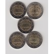 2007. 2 Euros Alemania "Tratado de Roma" 5 cecas