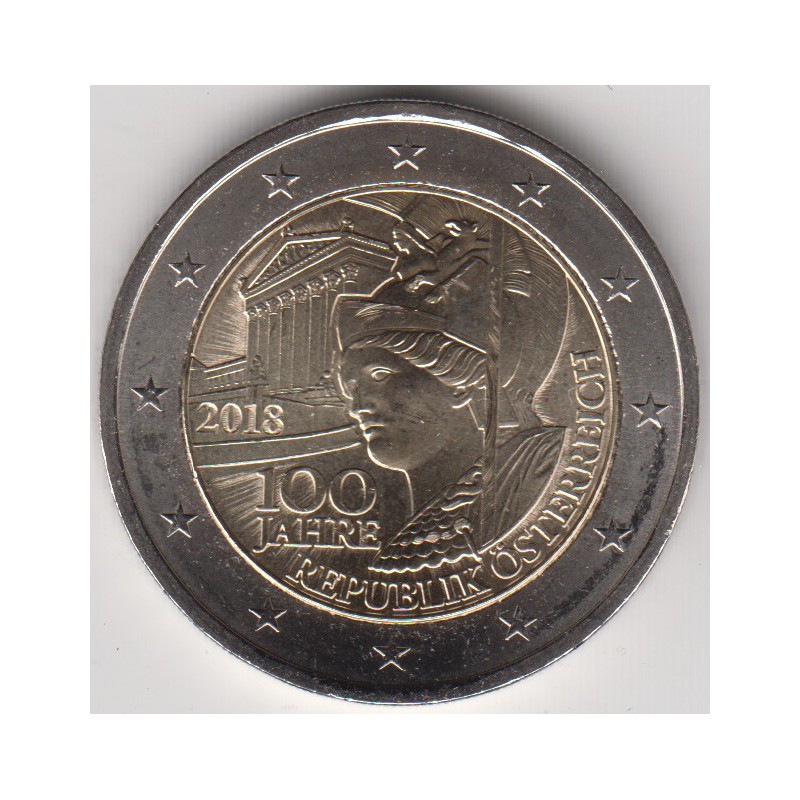 2018. 2 Euros Austria "Aniversario República"