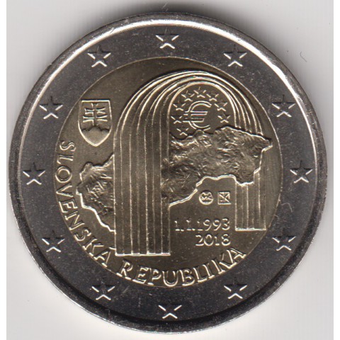 2018. 2 Euros Eslovaquia "Aniversario República"