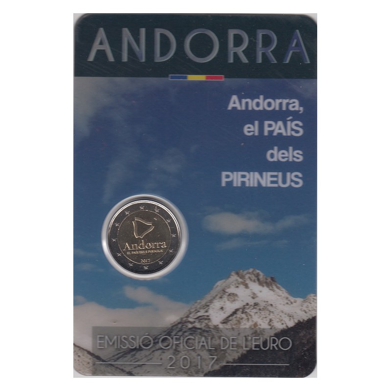 2017. 2 Euros Andorra "País de los Pirineos"