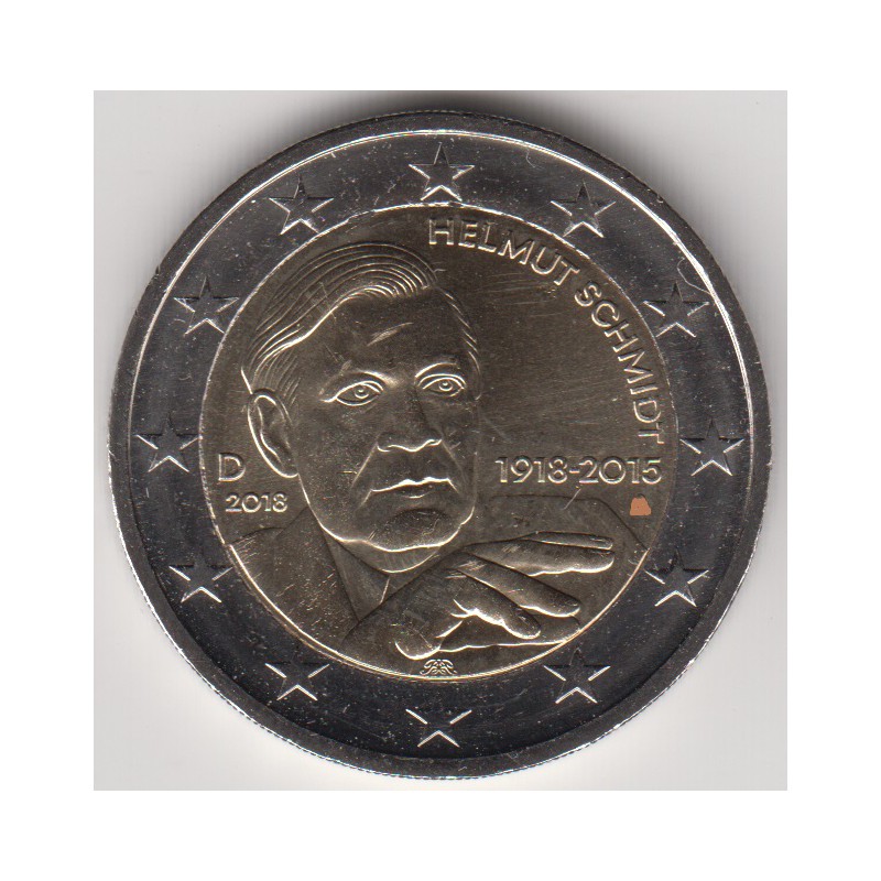 2018. 2 Euros Alemania "Schmidt"