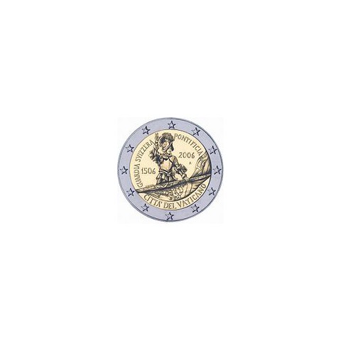 2006. 2 Euros Vaticano "Guardia Suiza"