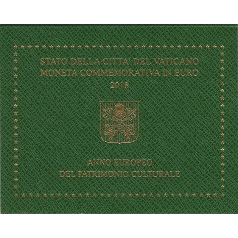 2018. 2 Euros Vaticano "Patrimonio Cultural"