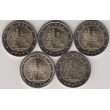 2012. 2 Euros Alemania "Baviera" 5 cecas