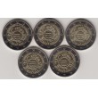 2012. 2 Euros Alemania "X Aniversario" 5 cecas