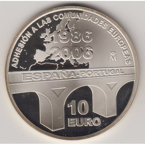 2006. XX Aniv. adhesión Portugal y España a la CE. 10 euros