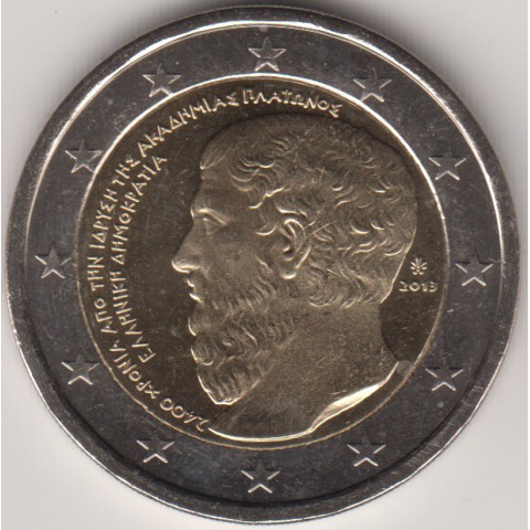 2013. 2 Euros Grecia "Academia Platón"