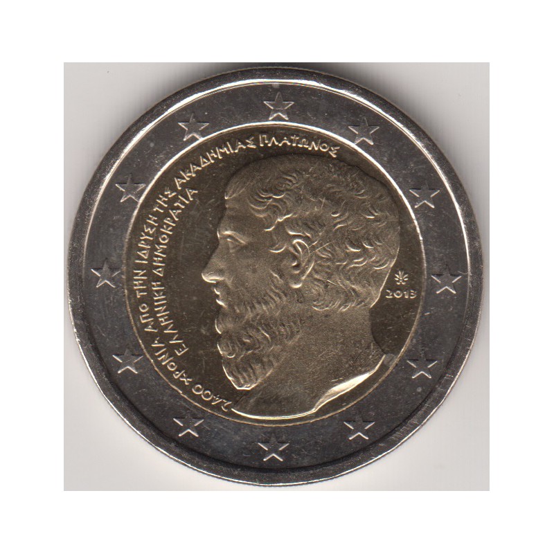 2013. 2 Euros Grecia "Academia Platón"
