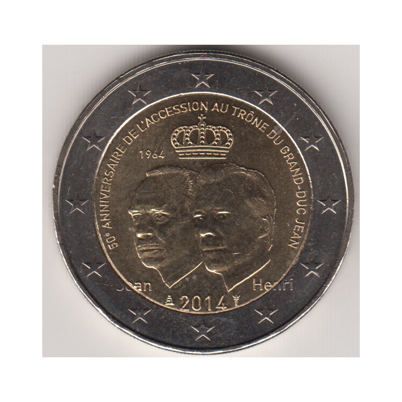 2014. 2 Euros Luxemburgo "Jean"