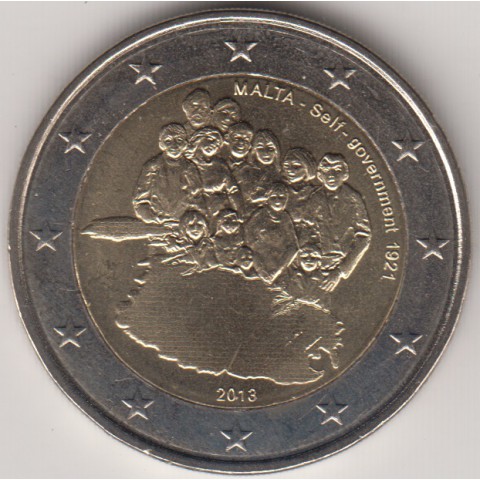 2013. 2 Euros Malta "Gobierno Autónomo"