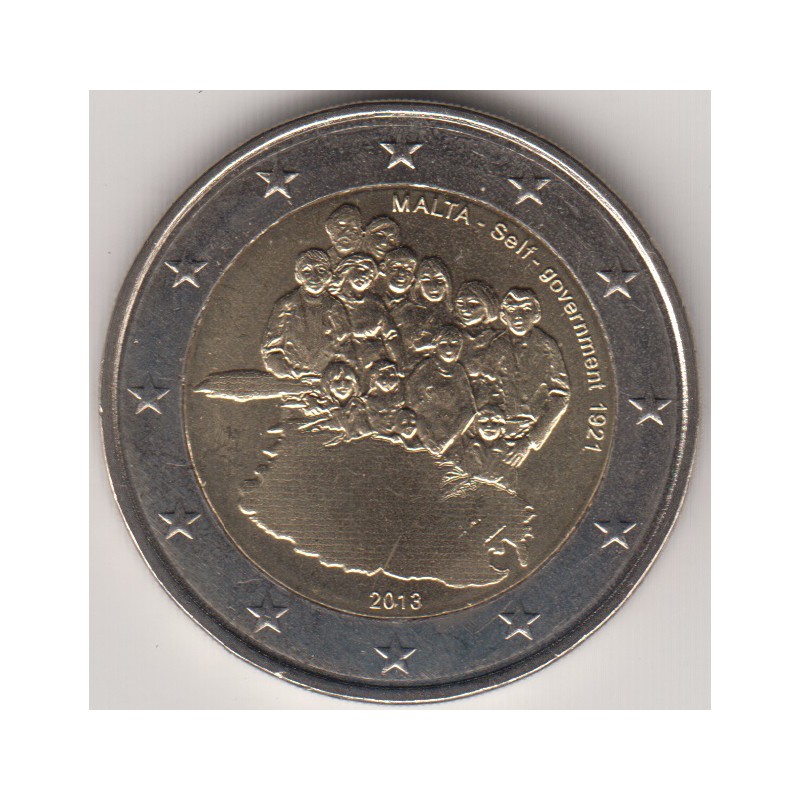 2013. 2 Euros Malta "Gobierno Autónomo"