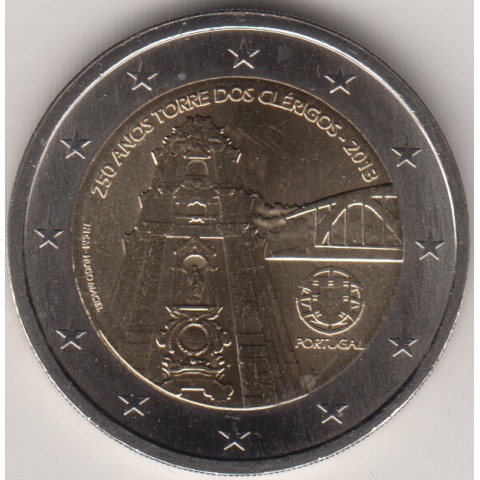 2013. 2 Euros Portugal "Torre Clérigos"