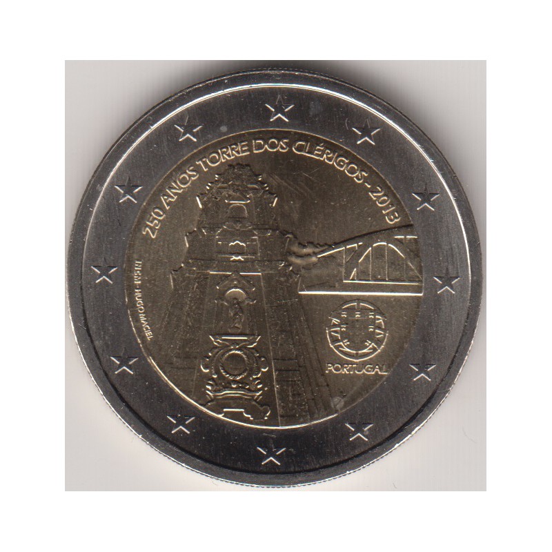 2013. 2 Euros Portugal "Torre Clérigos"