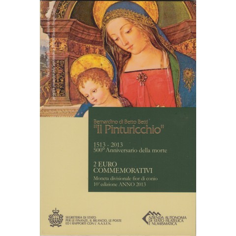 2013. 2 Euros San Marino "Pinturicchio"