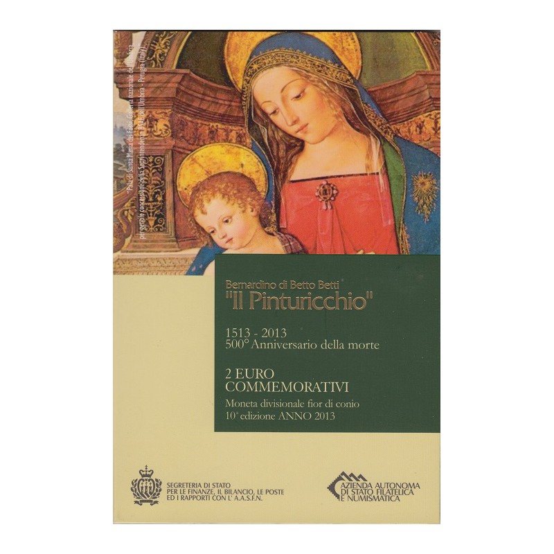 2013. 2 Euros San Marino "Pinturicchio"