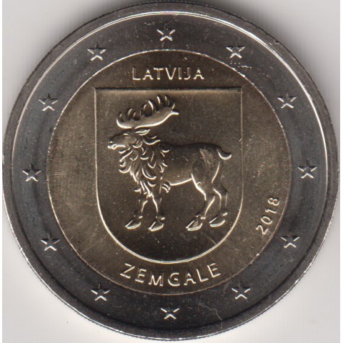 2018. 2 Euros Letonia "Zemgale"