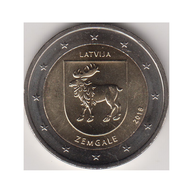 2018. 2 Euros Letonia "Zemgale"