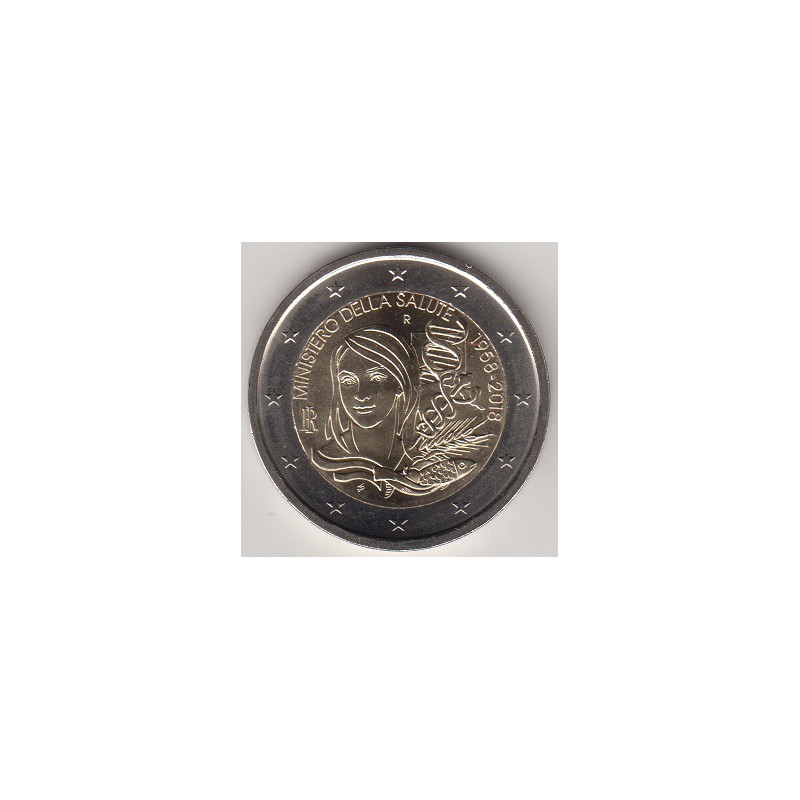 2018. 2 Euros Italia "Ministerio Salud"