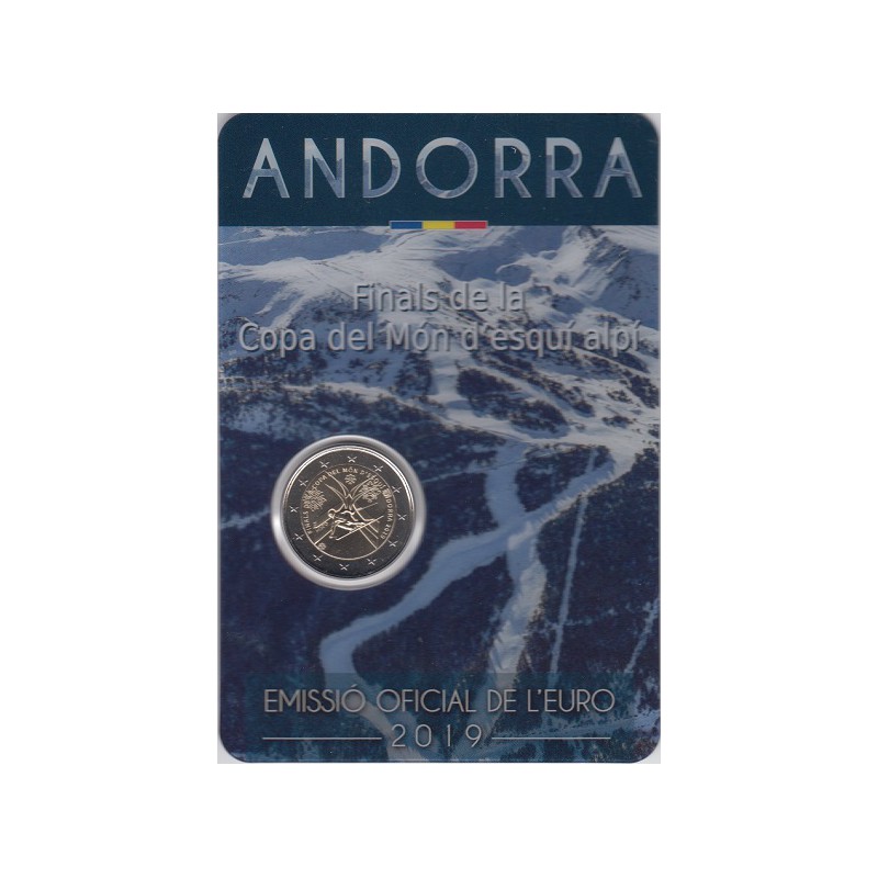 2019. 2 Euros Andorra "Esqui"
