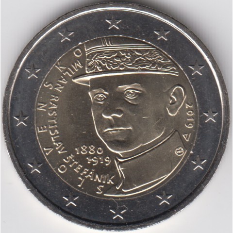 2019. 2 Euros Eslovaquia "Stefanik"