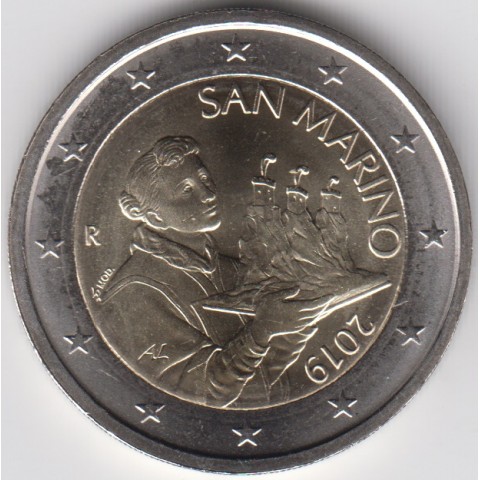 2019. 2 Euros San Marino. "Santo Marino"