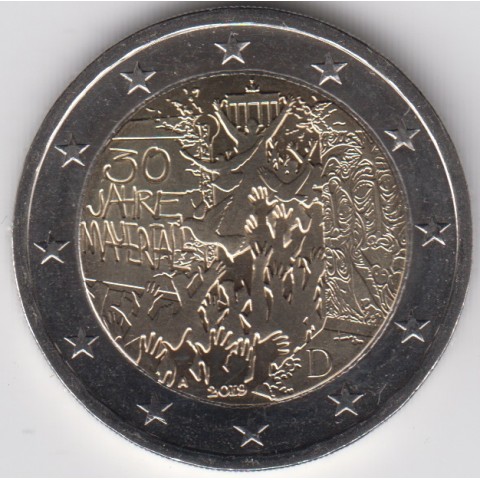 2019. 2 Euros Alemania "Muro Berlin"