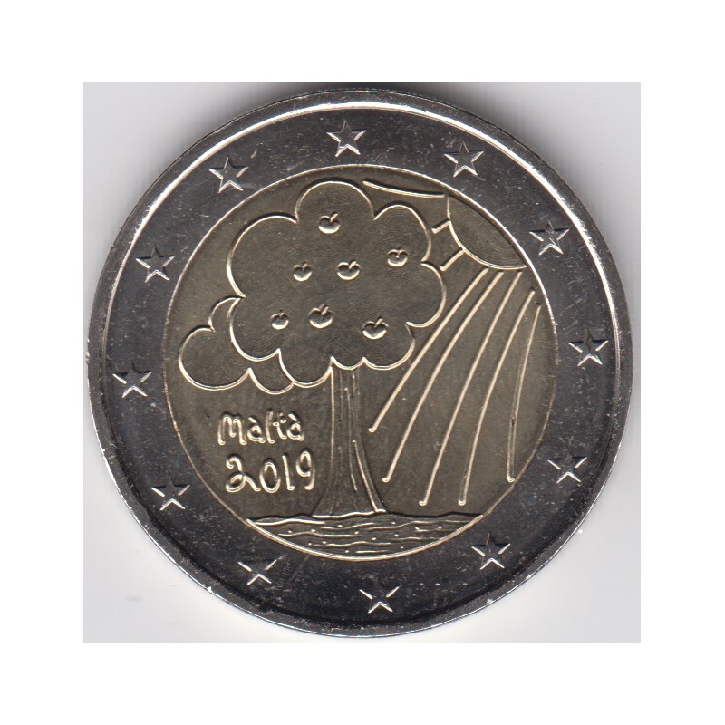 2019. 2 Euros Malta "Naturaleza"