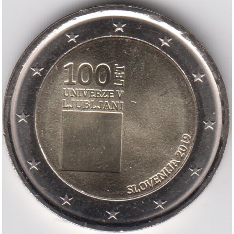 2019. 2 Euros Eslovenia "Universidad Ljubljana