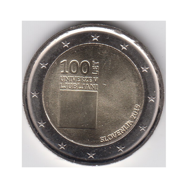 2019. 2 Euros Eslovenia "Universidad Ljubljana