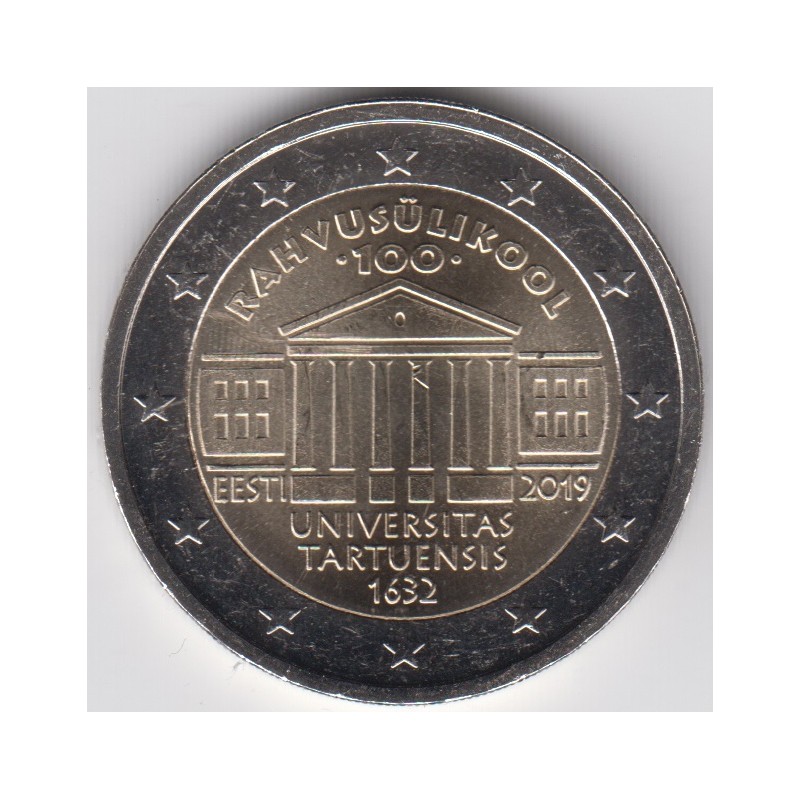 2019. 2 Euros Estonia "Universidad Tartu"