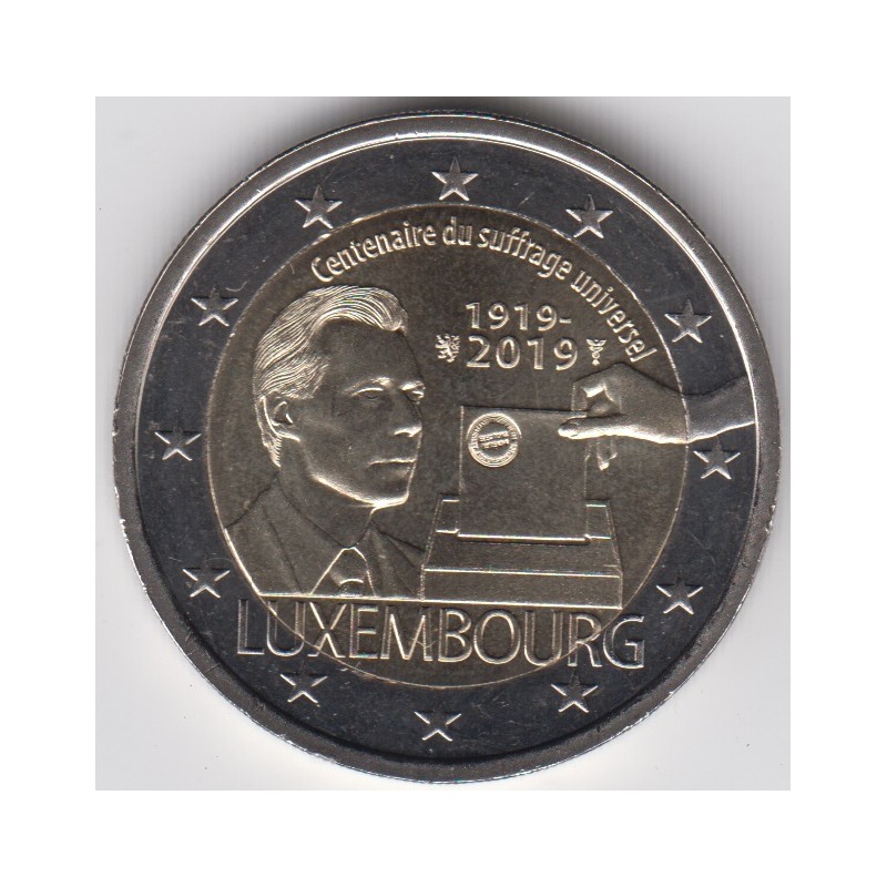 2019. 2 Euros Luxemburgo "Sufragio"