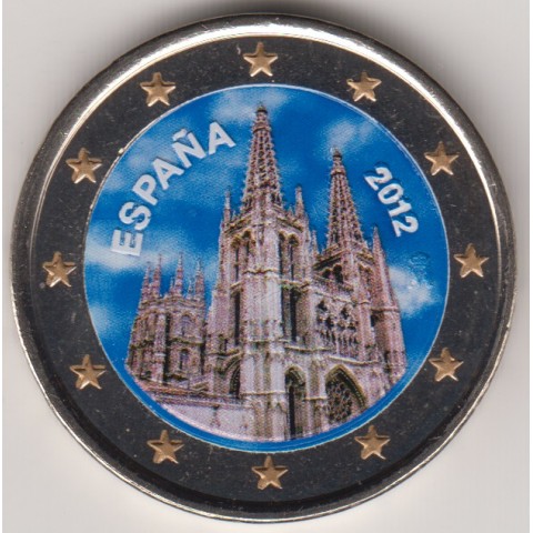 2012. 2 Euros España "Burgos" color