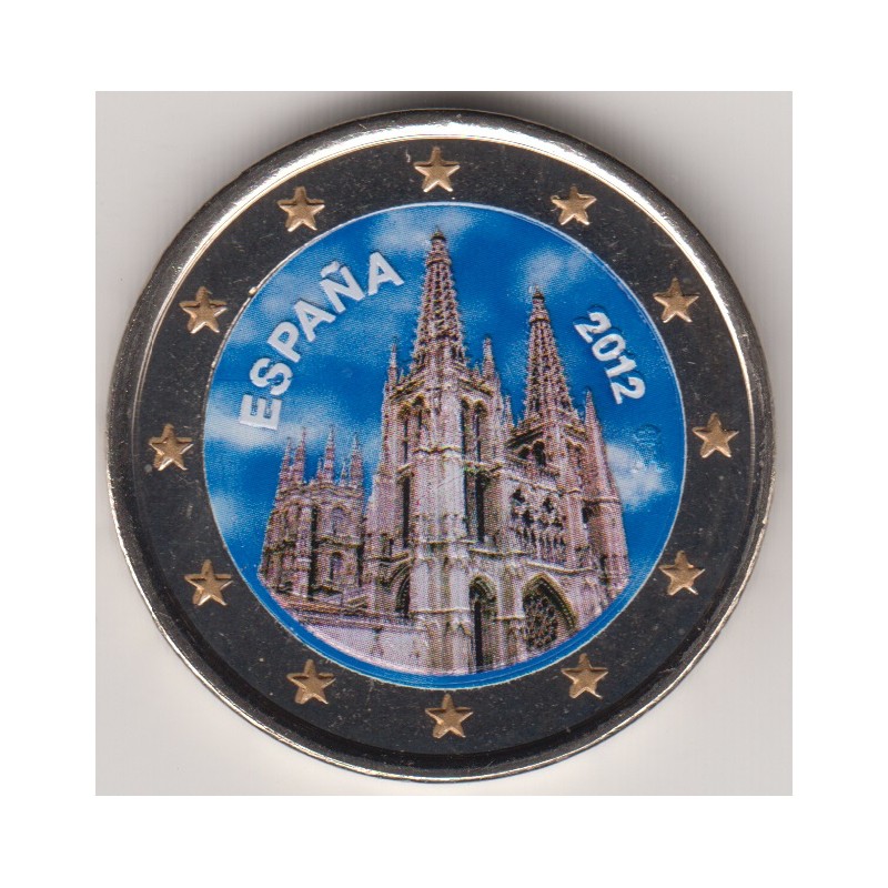 2012. 2 Euros España "Burgos" color