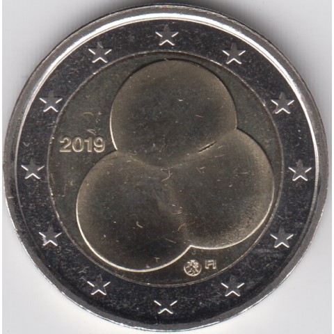 2019. 2 Euros Finlandia "Constitución"