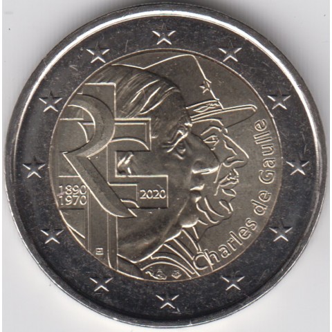 2020. 2 Euros Francia "Gaulle"