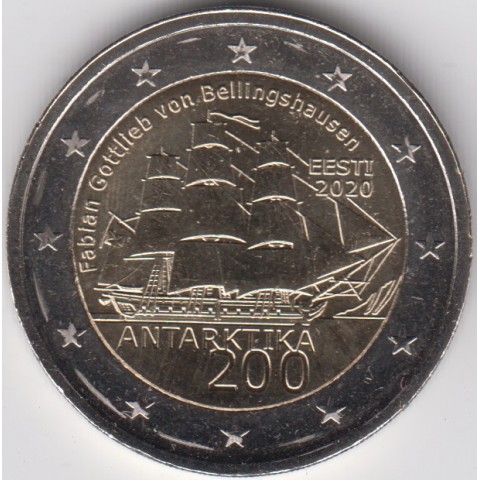 2020. 2 Euros Estonia "Antártida"