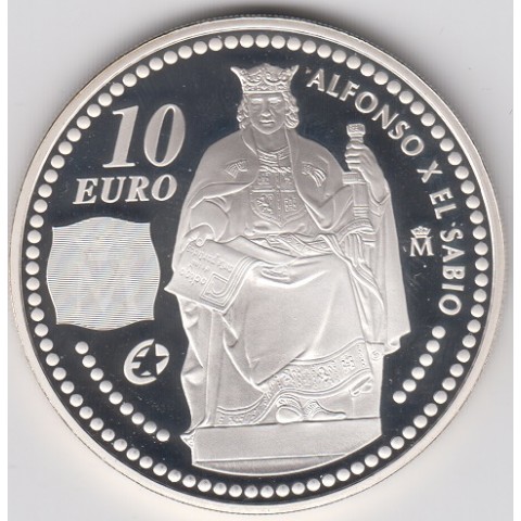 2008. Alfonso X "El Sabio" 10 euros