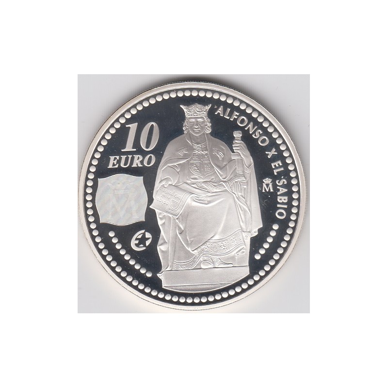 2008. Alfonso X "El Sabio" 10 euros